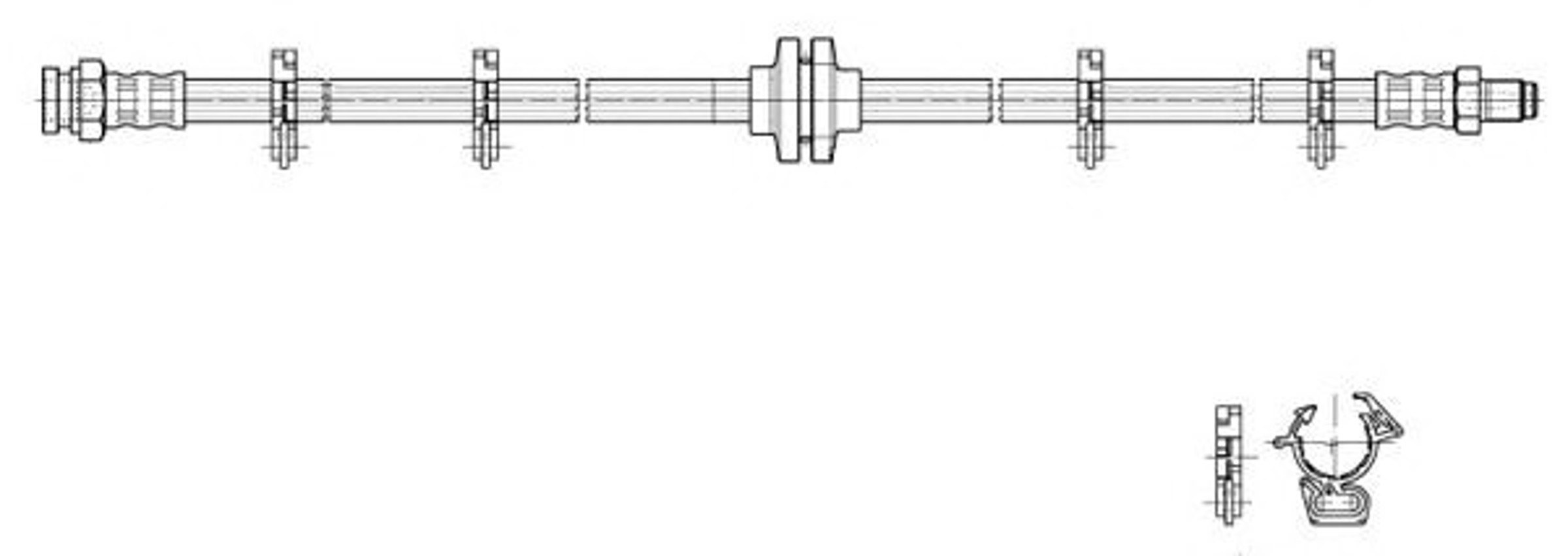 Шланг тормозной CEF 517058