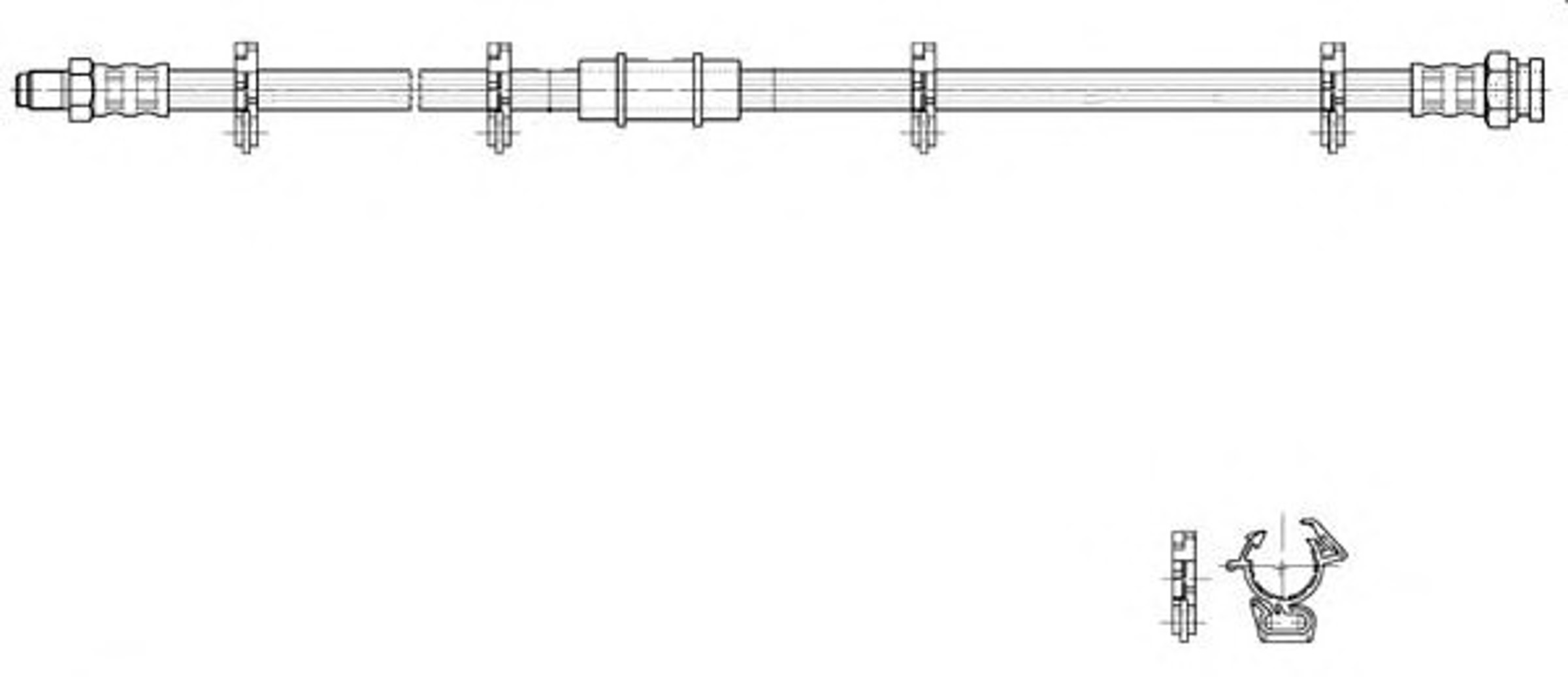 Шланг тормозной CEF 517066