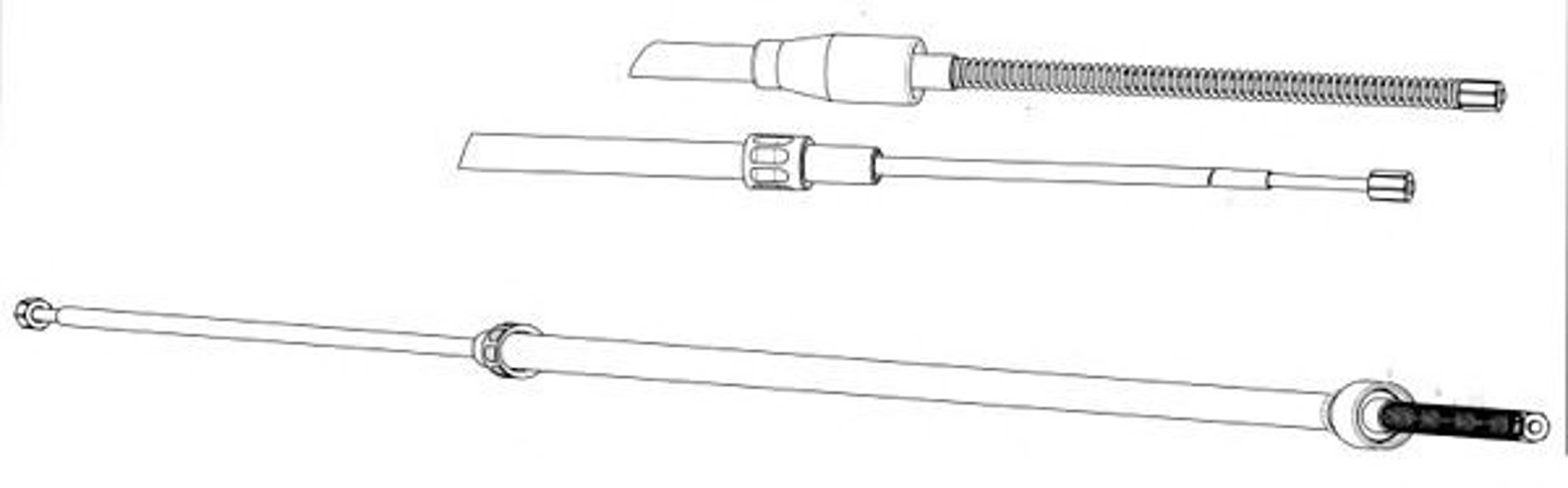Трос стояночного тормоза CEF SK02106