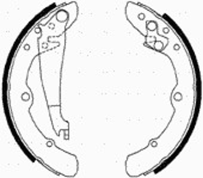 Колодки тормозные барабанные CIFAM 153-008
