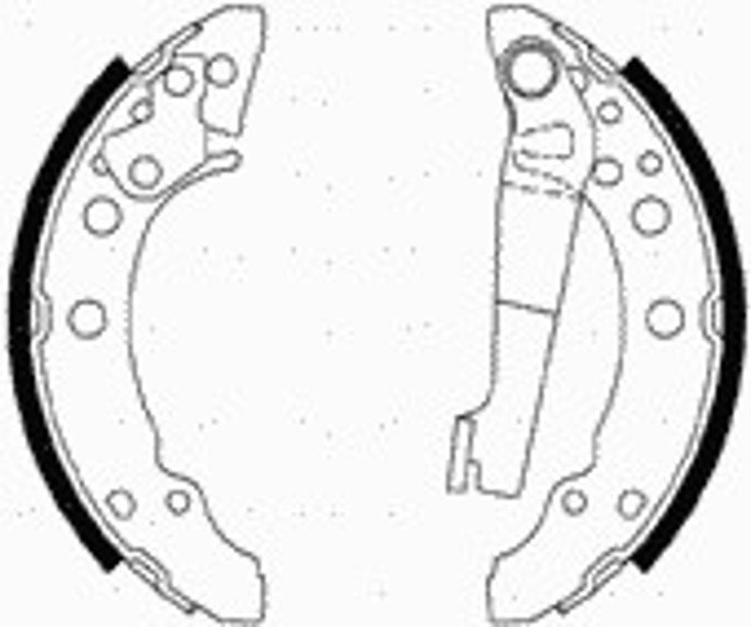 153-465 CIFAM Колодки тормозные барабанные