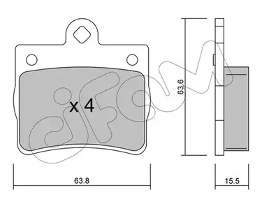 Тормозные колодки CIFAM 822-255-0