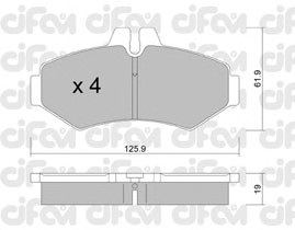 Тормозные колодки CIFAM 822-572-0