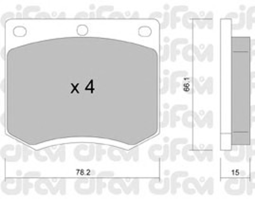 822-023-0 CIFAM Колодки тормозные дисковые