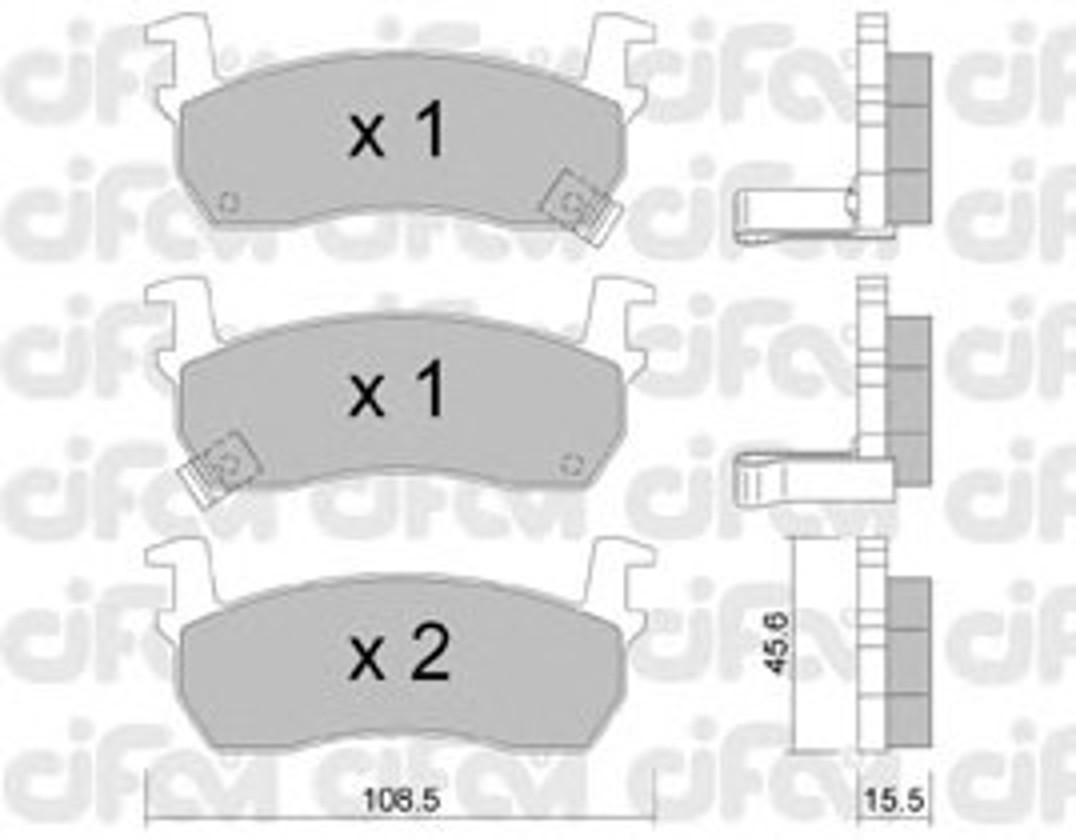 Колодки тормозные дисковые CIFAM 822-034-1