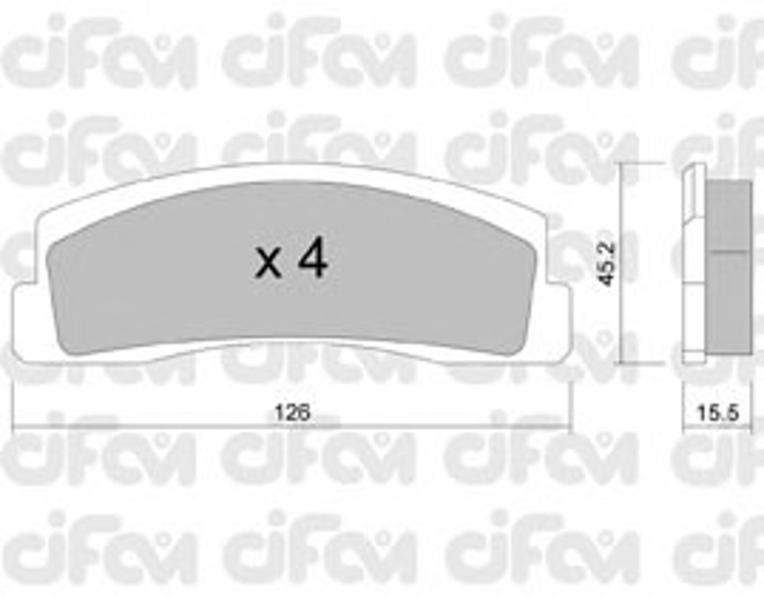 Колодки тормозные дисковые CIFAM 822-046-0