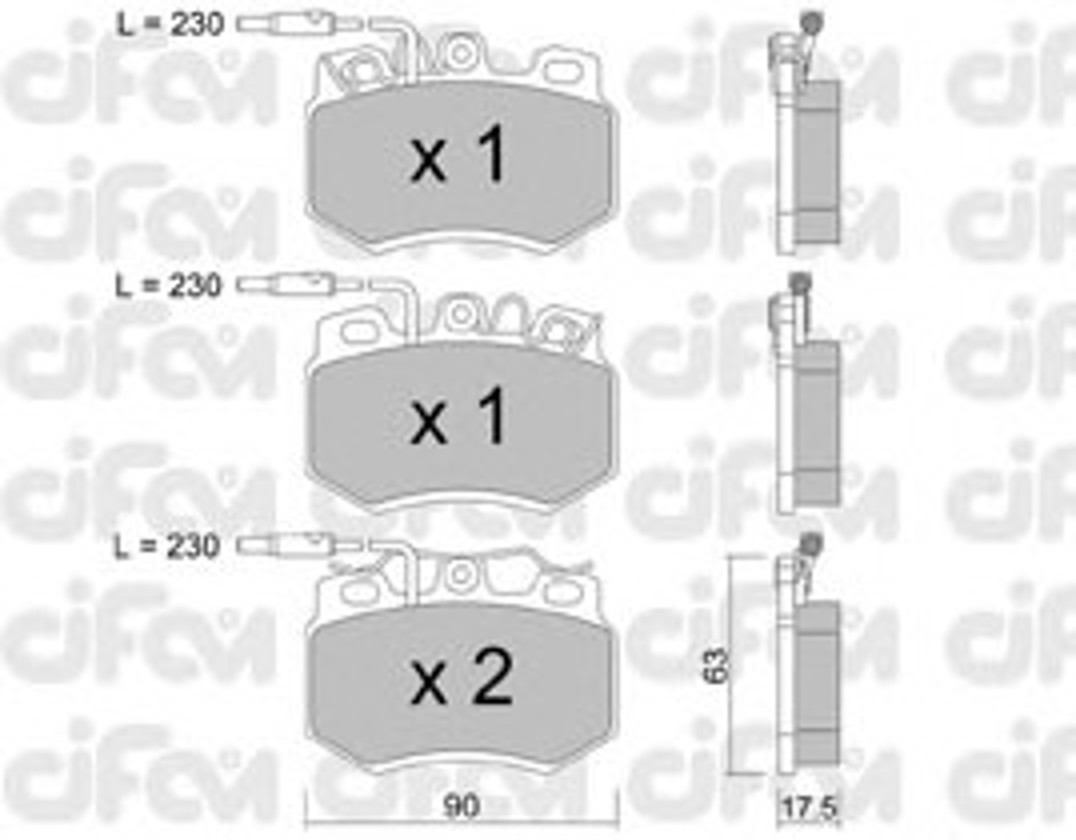 822-049-0 CIFAM Колодки тормозные дисковые