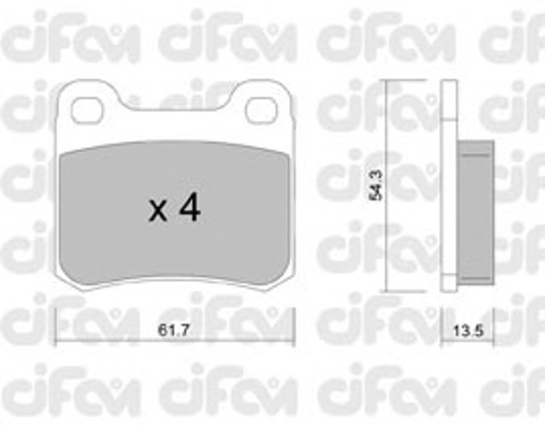 822-092-0 CIFAM Колодки тормозные дисковые