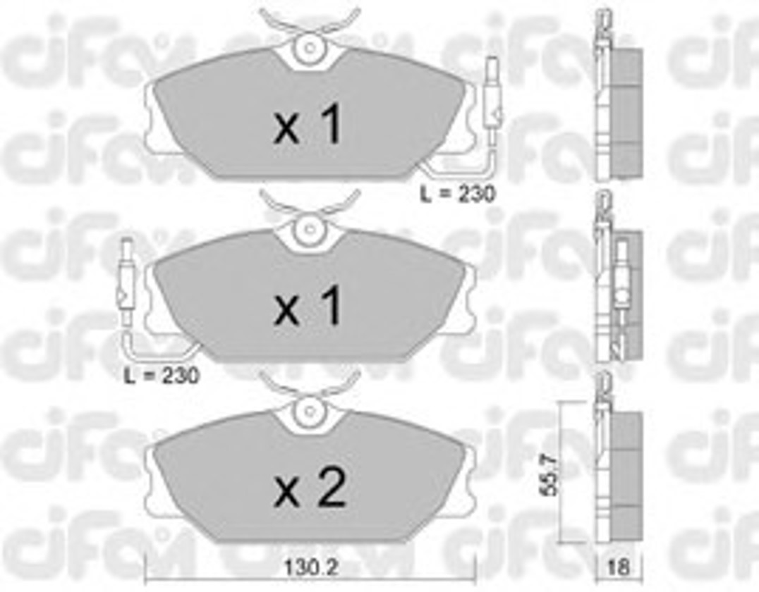 Колодки тормозные дисковые CIFAM 822-142-1