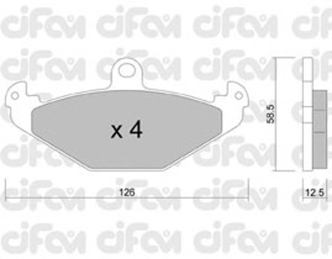 Колодки тормозные дисковые CIFAM 822-165-1
