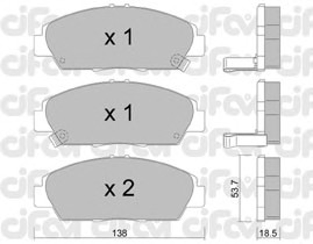 Колодки тормозные дисковые CIFAM 822-172-0
