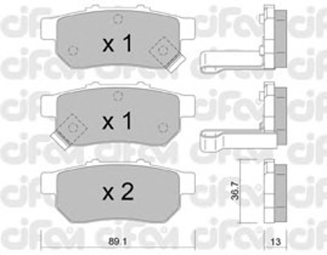 822-176-1 CIFAM Колодки тормозные дисковые