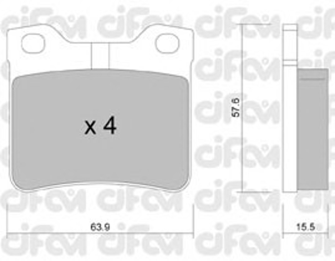 822-192-1 CIFAM Колодки тормозные дисковые