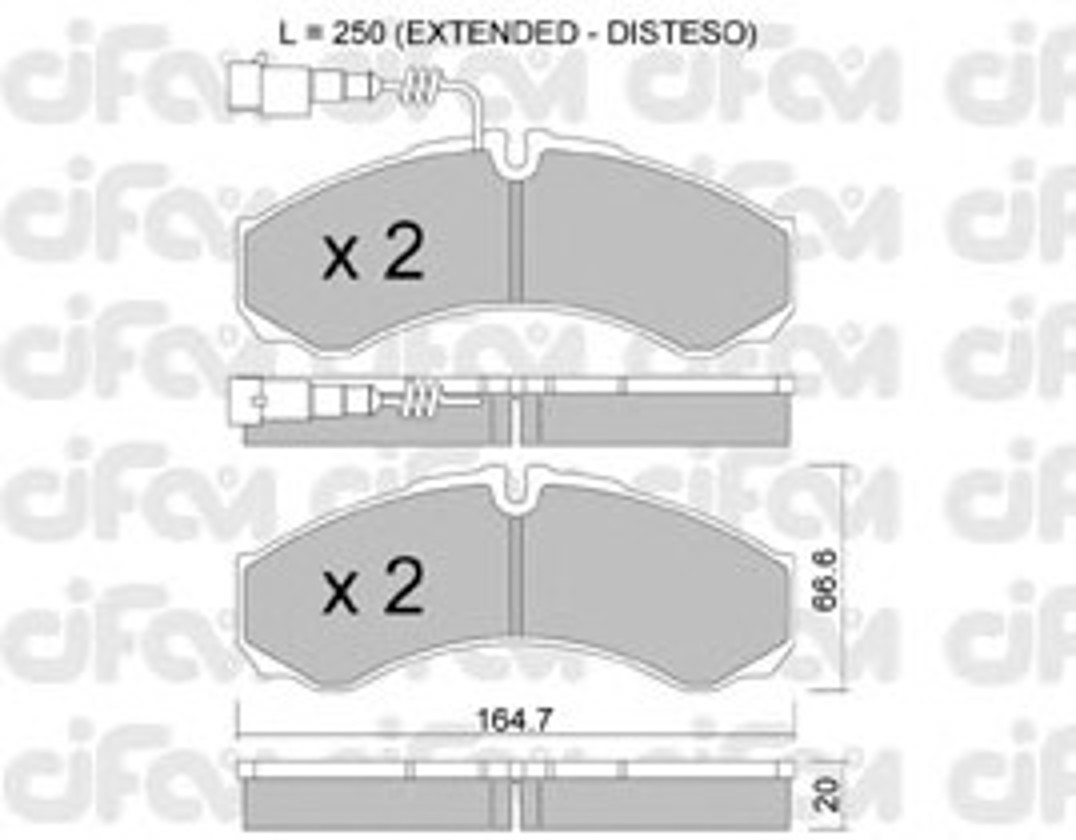 822-212-9 CIFAM Колодки тормозные дисковые