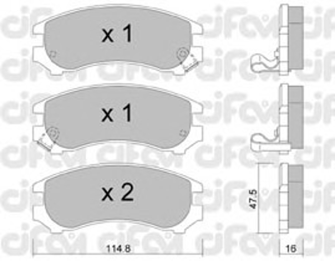 822-230-1 CIFAM Колодки тормозные дисковые