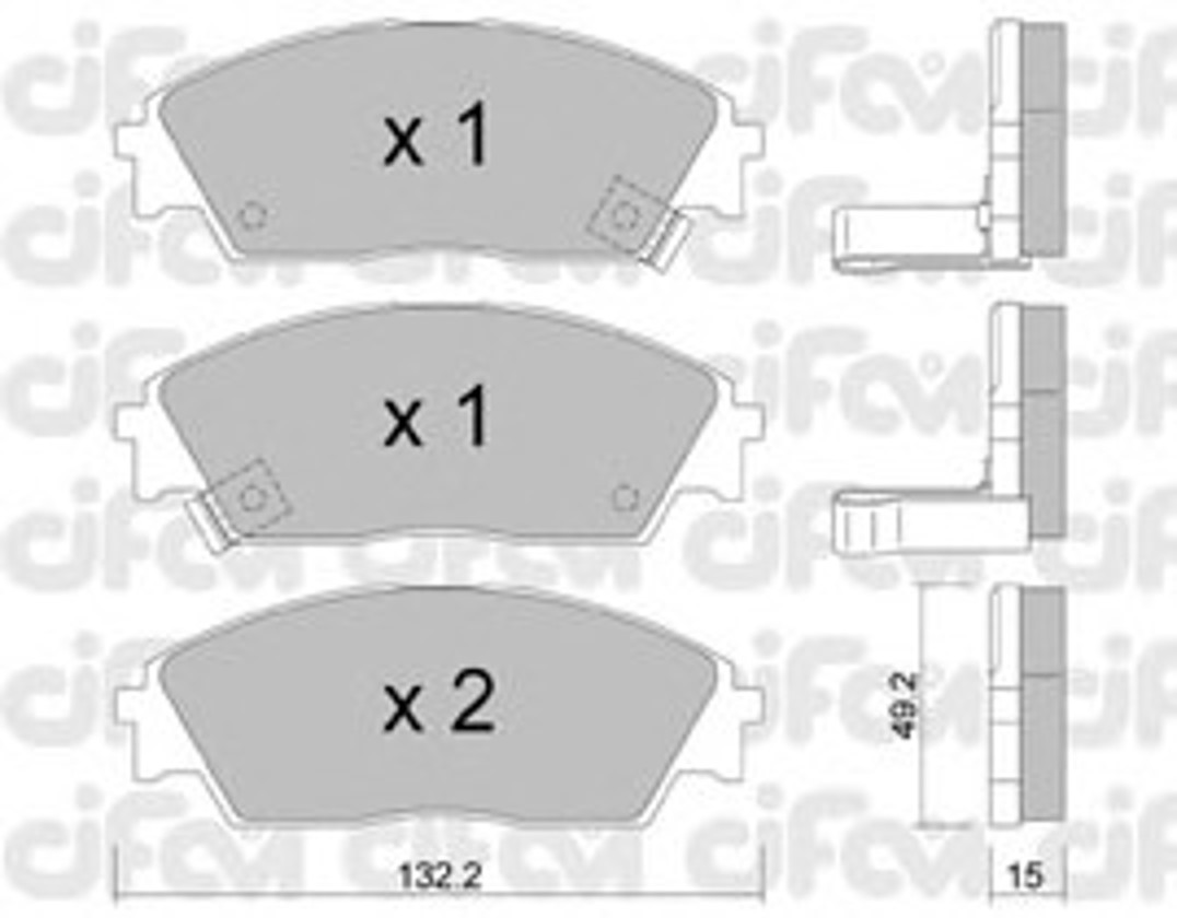 822-236-1 CIFAM Колодки тормозные дисковые