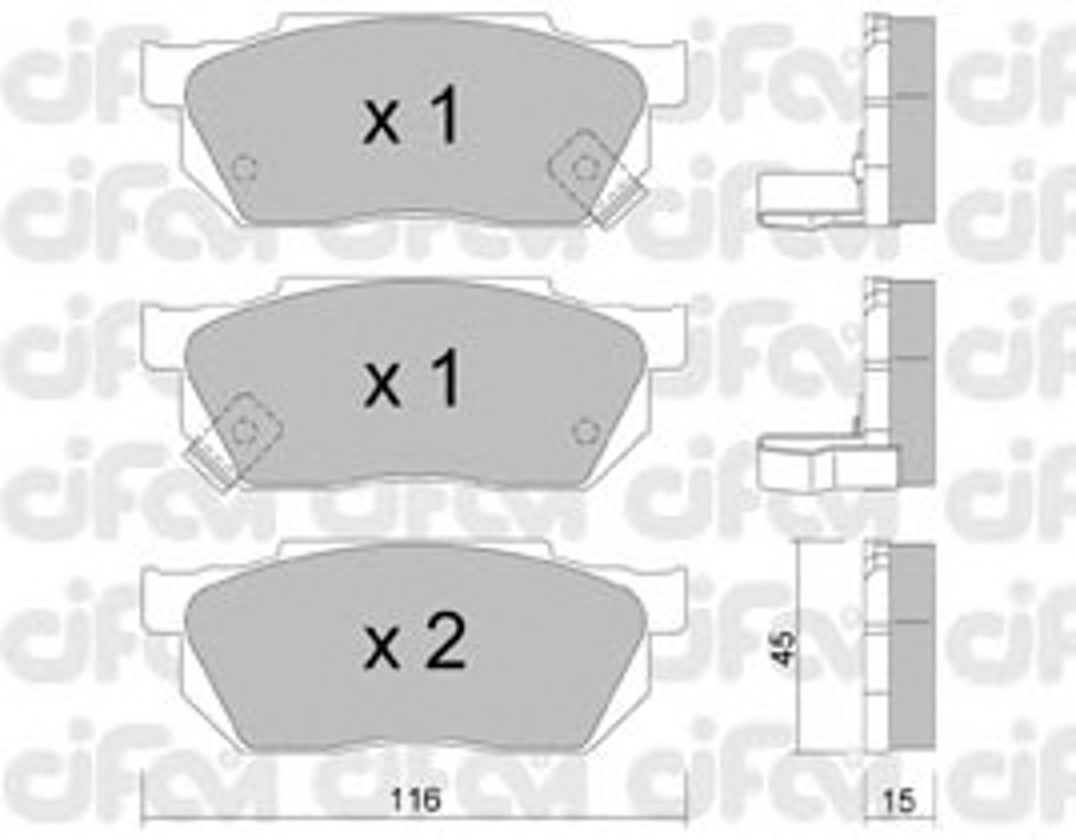 Колодки тормозные дисковые CIFAM 822-247-1