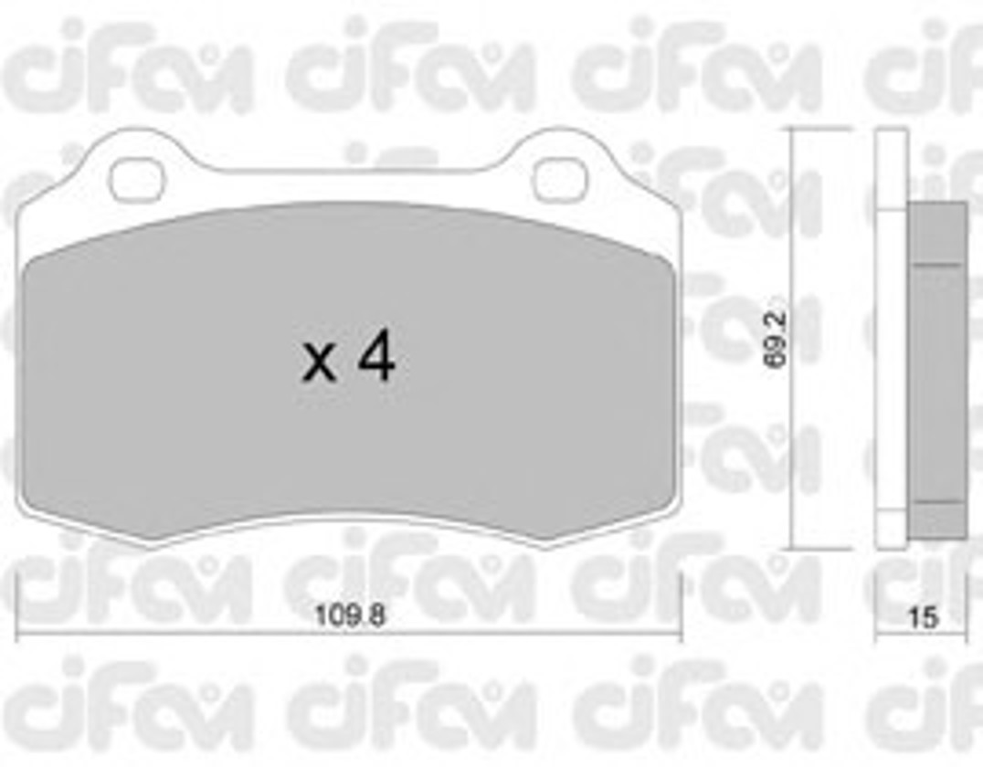 Колодки тормозные дисковые CIFAM 822-251-2