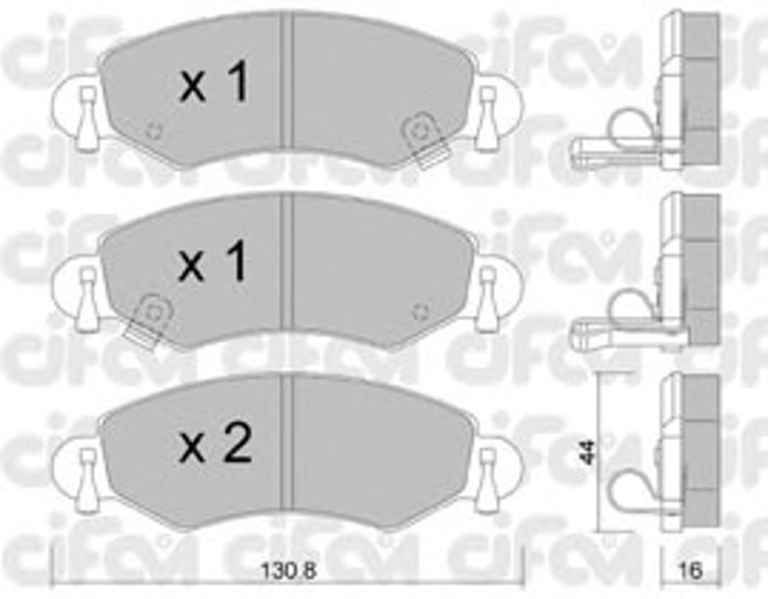 Колодки тормозные дисковые комплект CIFAM 822-339-0