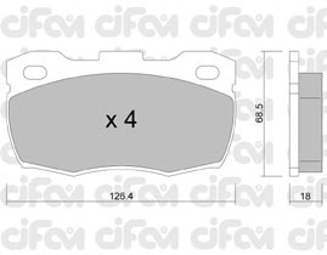 822-352-0 CIFAM Колодки тормозные дисковые