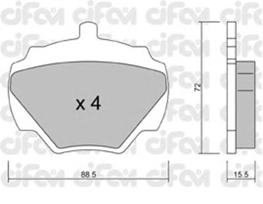 822-353-0 CIFAM Колодки тормозные дисковые