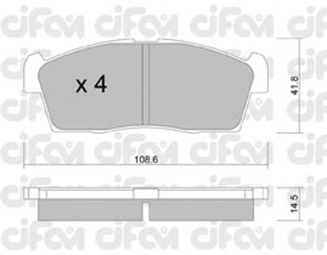 822-439-0 CIFAM Колодки тормозные дисковые