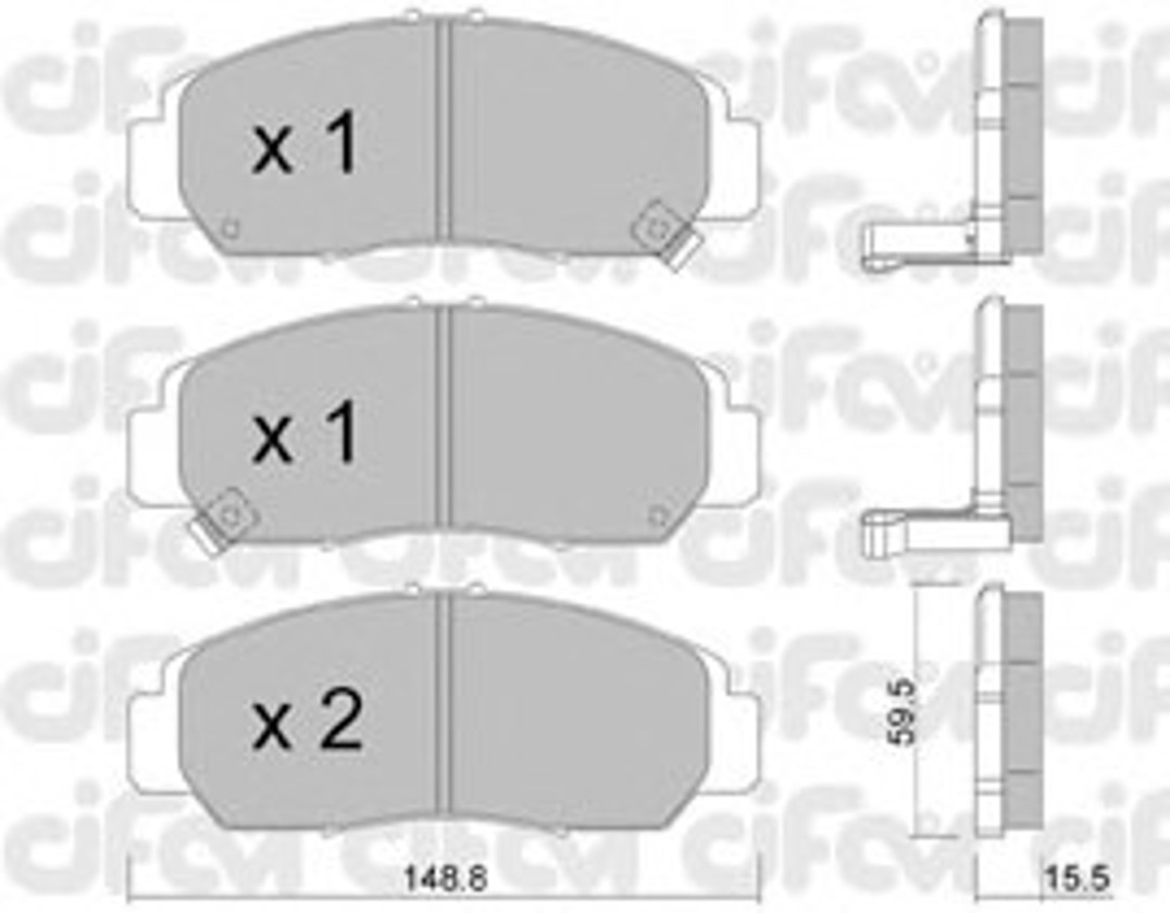 822-462-0 CIFAM Колодки тормозные дисковые