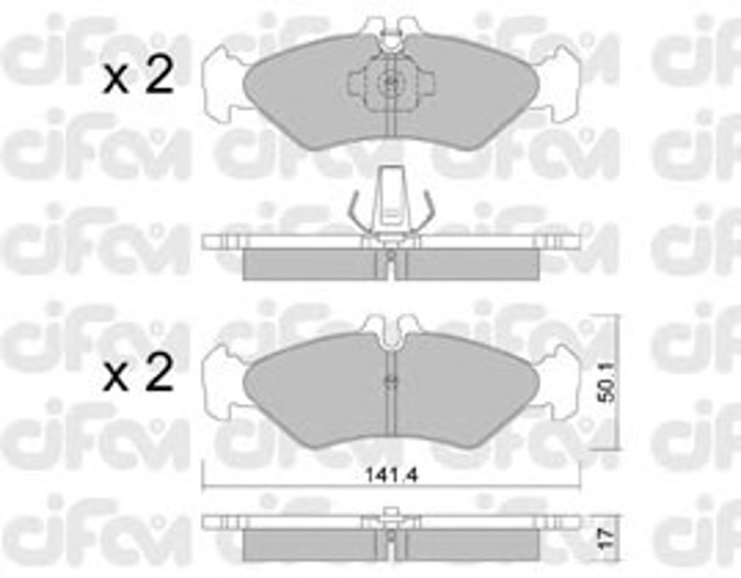 Колодки тормозные дисковые комплект CIFAM 822-571-0