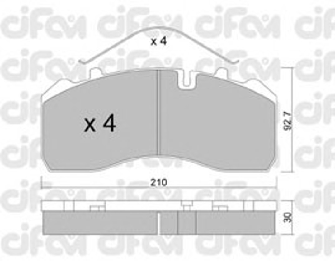 822-584-0 CIFAM Колодки тормозные дисковые