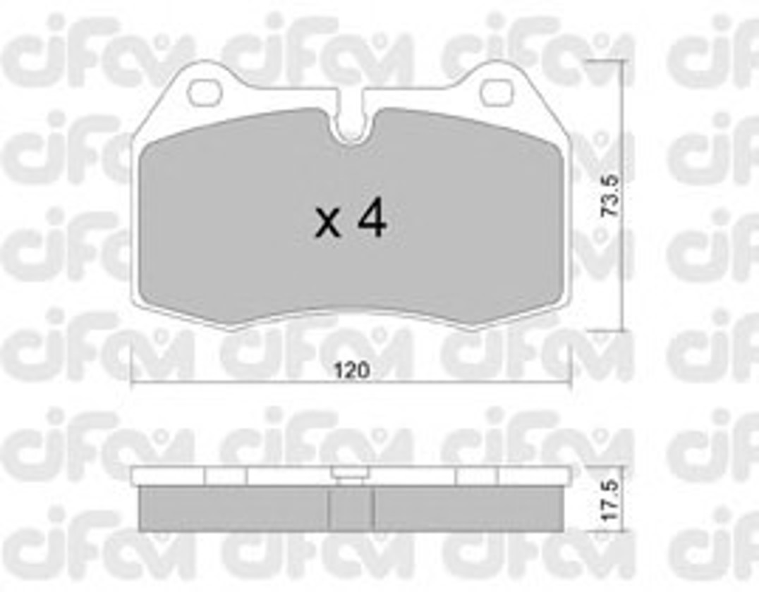 822-645-0 CIFAM Колодки тормозные дисковые