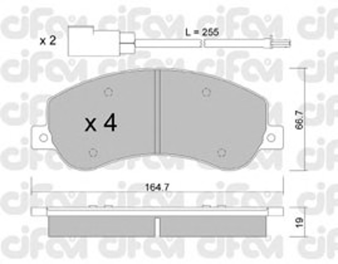 822-680-0 CIFAM Колодки тормозные дисковые