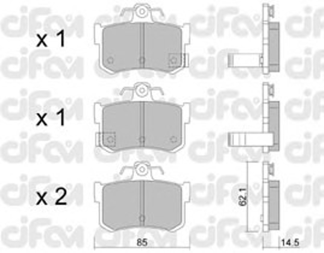 822-691-1 CIFAM Колодки тормозные дисковые