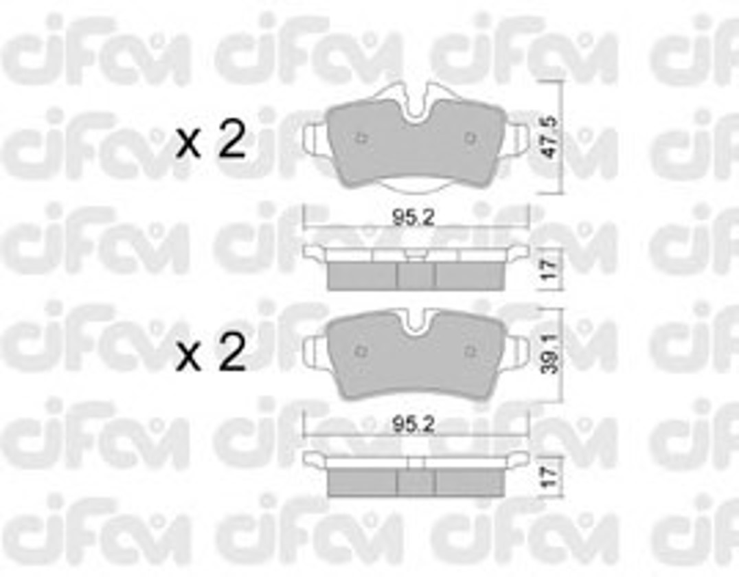 822-769-0 CIFAM Колодки тормозные дисковые