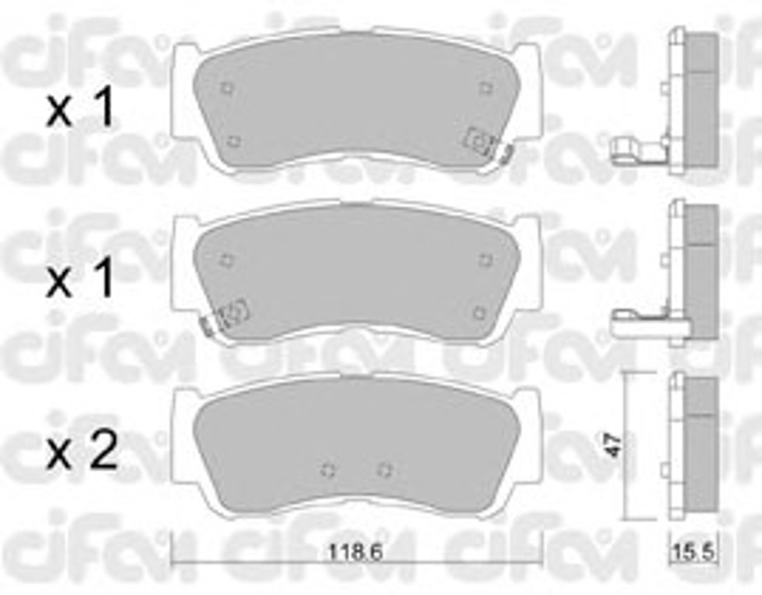 Колодки тормозные дисковые CIFAM 822-788-0