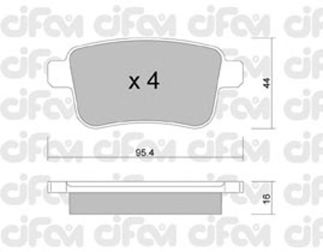 Колодки тормозные дисковые CIFAM 822-814-0