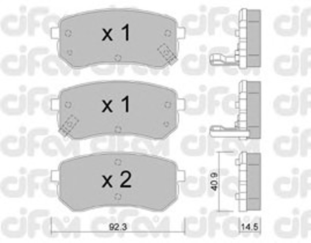 822-815-0 CIFAM Колодки тормозные дисковые