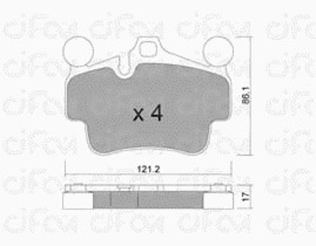 Колодки тормозные дисковые CIFAM 822-892-0