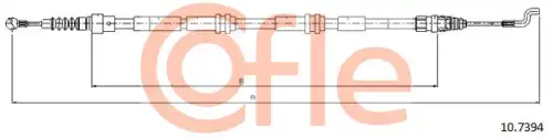 10.7394 трос ст. тормоза l vag t5 l1297 COFLE 10.7394