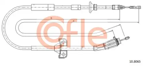 10.8065 COFLE Трос ручника