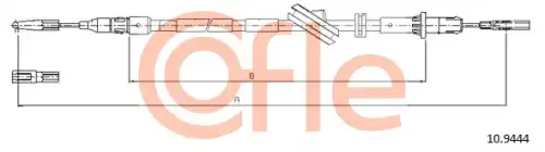 10.9444 трос ст. тормоза l/r mb w211s211c219 03-10 l172 COFLE 10.9444