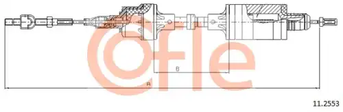 11.2553 COFLE Тросик сцепления