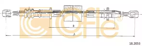18.2053 COFLE Трос сцепления