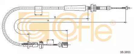 Трос газа COFLE 10.1011