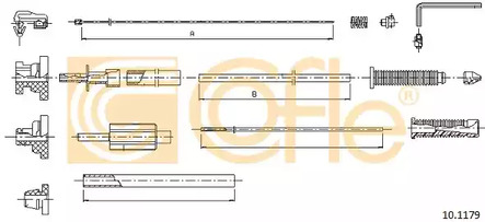 Трос газа COFLE 10.1179