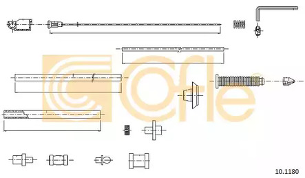 Трос газа COFLE 10.1180