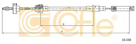 Трос сцепления COFLE 10.338