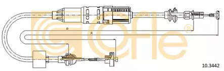 Трос сцепления COFLE 10.3442