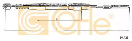 Трос стояночного тормоза COFLE 10.423