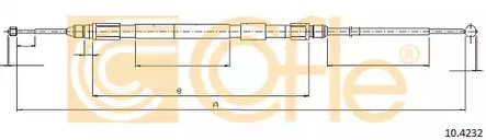 Трос стояночного тормоза COFLE 10.4232