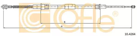 Трос стояночного тормоза COFLE 10.4264